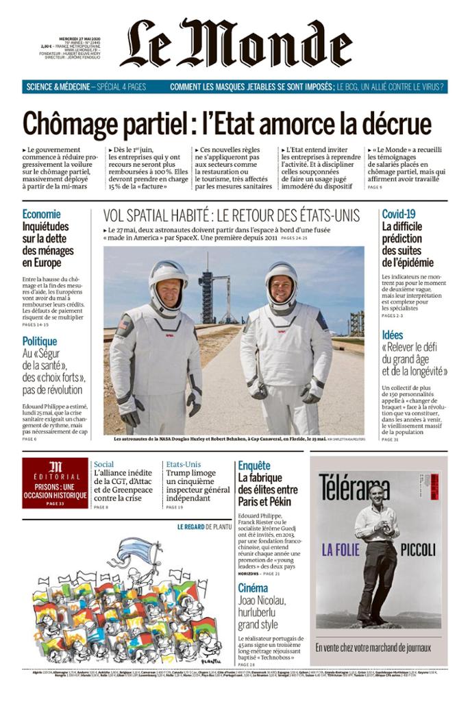Le Monde Du Mercredi 27 Mai 2020