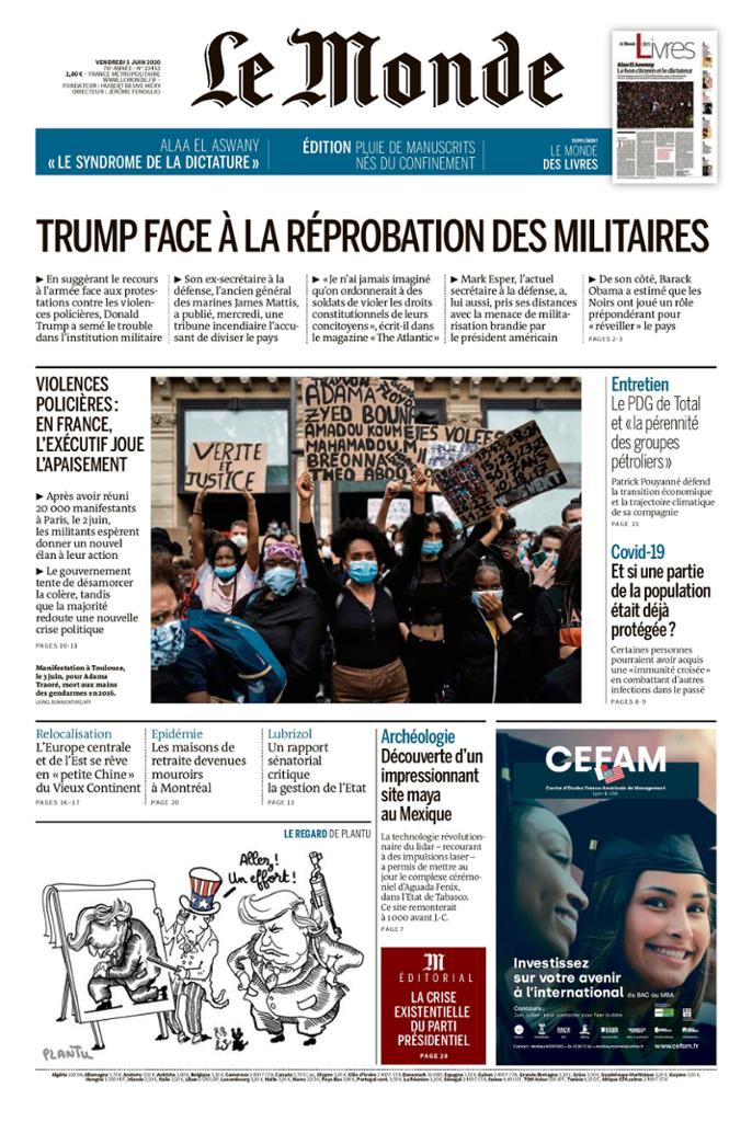 Le Monde Du Vendredi 5 Juin 2020