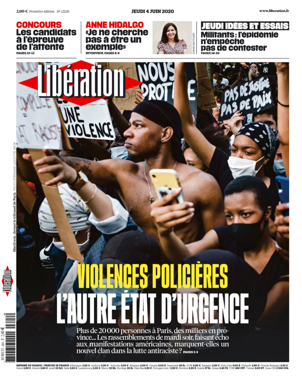 Libération Du Jeudi 4 Juin 2020