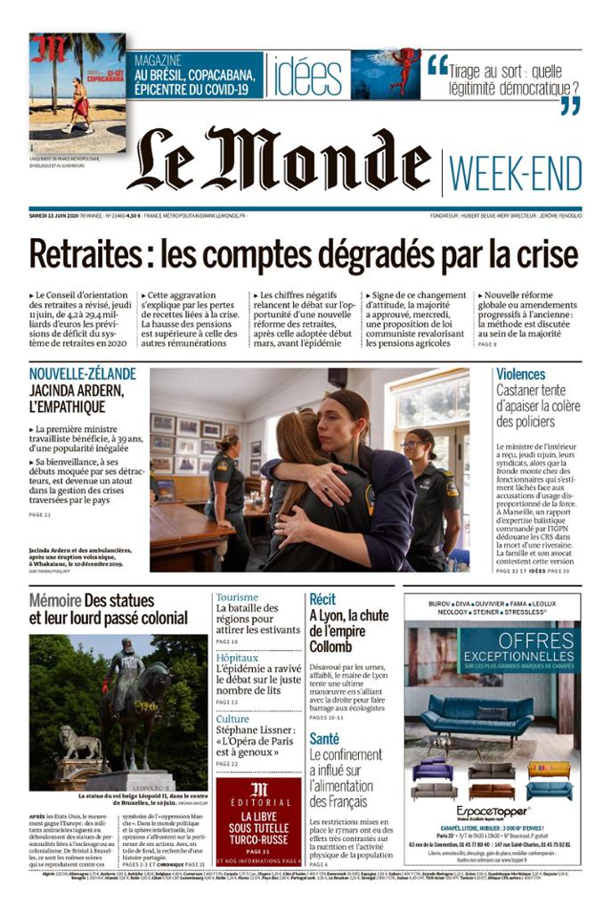 Le Monde Week End Du Samedi 13 Juin 2020