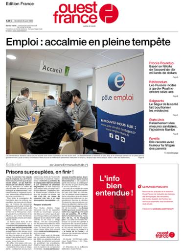 Ouest-France Édition France Du Vendredi 26 Juin 2020