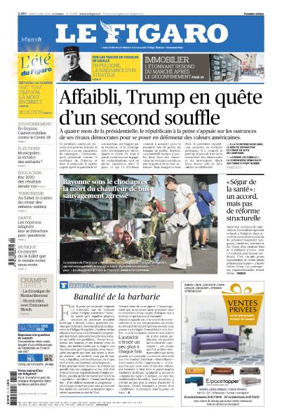 Le Figaro Du Lundi 13 Juillet 2020
