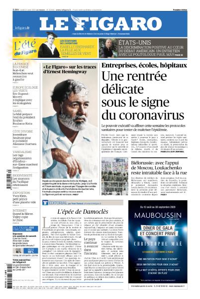 Le Figaro Du Lundi 24 Août 2020
