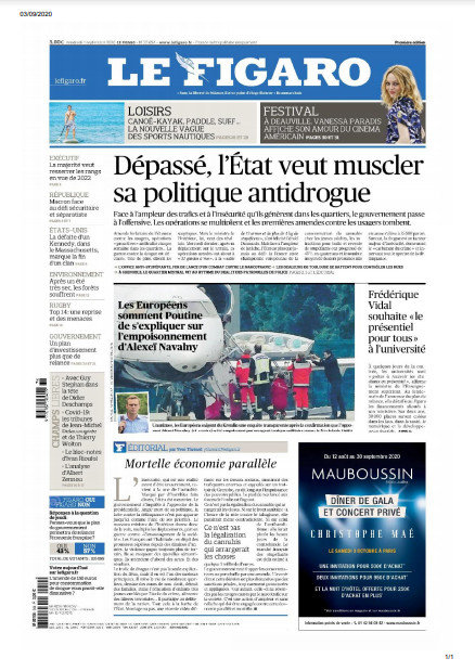 Le Figaro & 3 Supplément spécial Du Vendredi 4 Septembre 2020