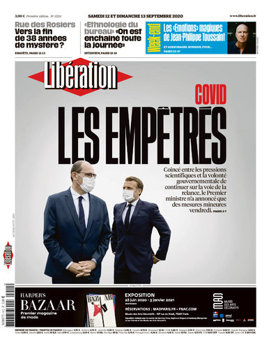 Libération Du Samedi 12 & Dimanche 13 Septembre 2020 