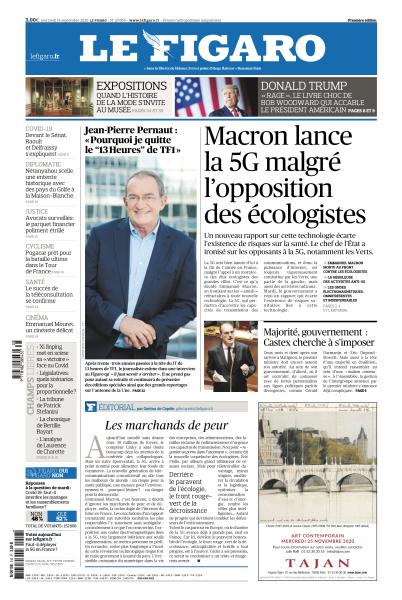 Le Figaro Du Mercredi 16 Septembre 2020