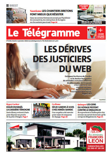 Le Télégramme (3 Éditions) Du Mardi 22 Septembre 2020