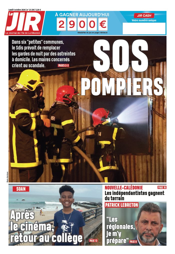 Journal de l'île de La Réunion Du Lundi 5 Octobre 2020