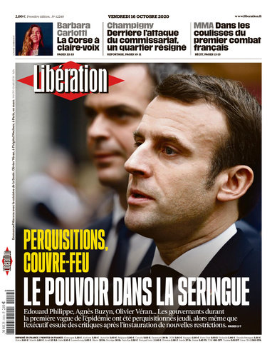 Libération Du Vendredi 16 Octobre 2020
