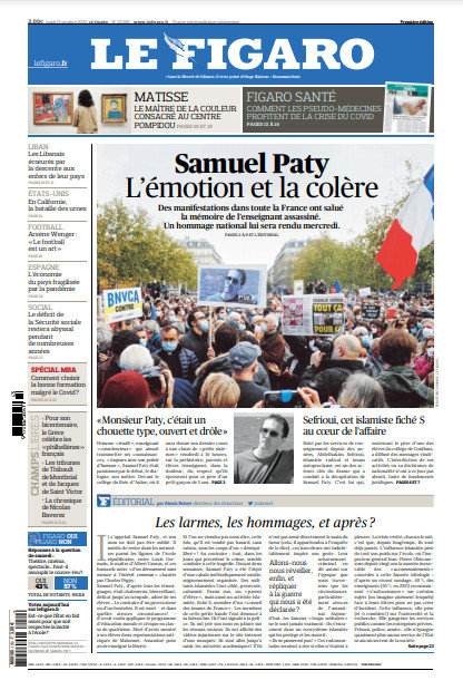 Le Figaro Du Lundi 19 Octobre 2020