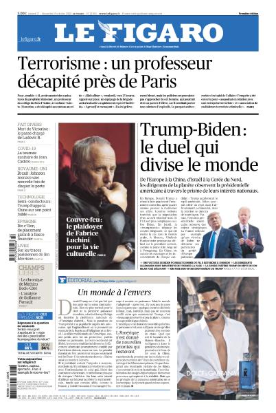 Le Figaro Du Samedi 17 & Dimanche 18 Octobre 2020