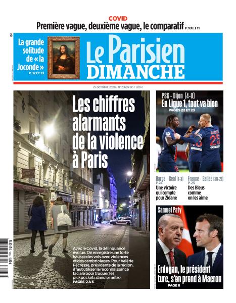 Le Parisien Du Dimanche 25 Octobre 2020