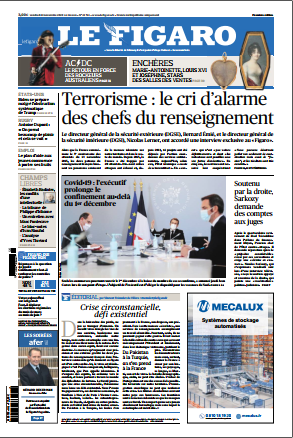 Le Figaro & 3 Supplément spécial Du Vendredi 13 Novembre 2020