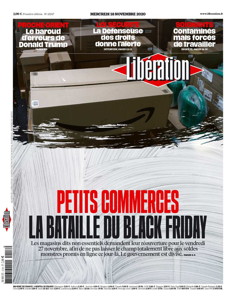 Libération Du Mercredi 18 novembre 2020