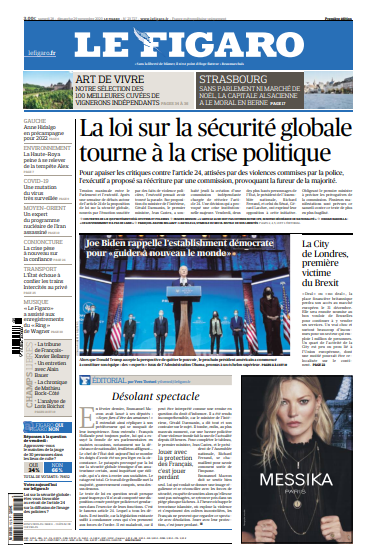 Le Figaro Du Samedi 28 & Dimanche 29 Novembre 2020