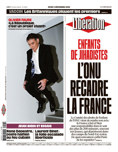 Libération Du Jeudi 3 Décembre 2020 