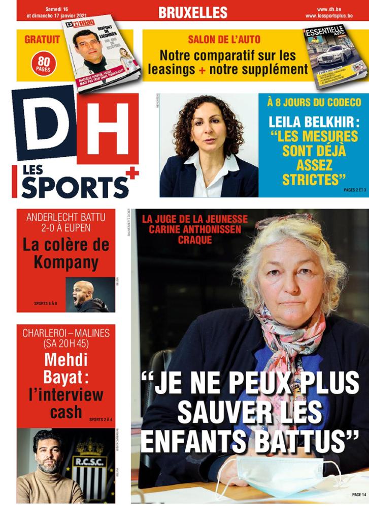 journaux Belges Du Samedi 16 Janvier 2021