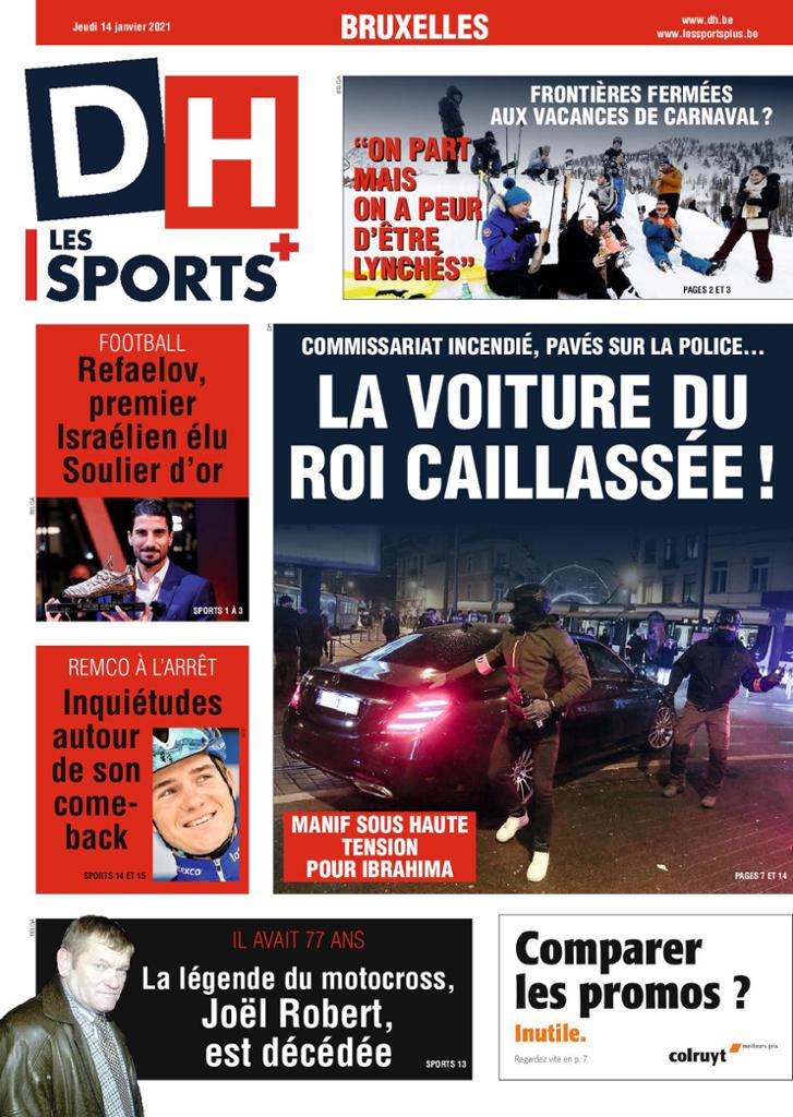 journaux Belges Du Jeudi 14 Janvier 2021