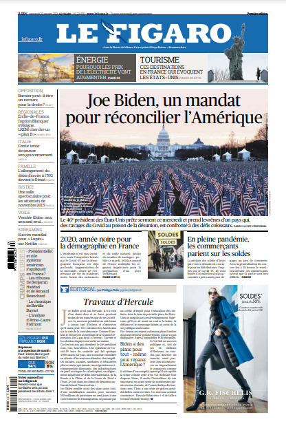 Le Figaro Du Mercredi 20 Janvier 2021