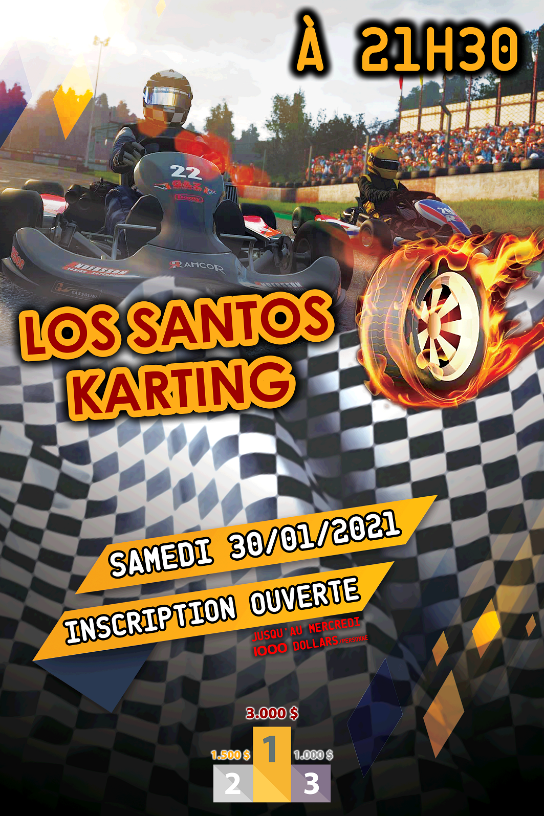Los Santos Karting - Samedi 30 - 21h30 1q4h