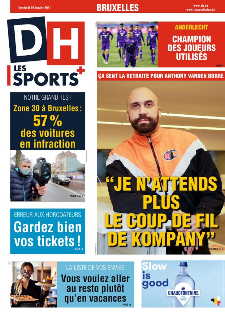 journaux Belges Du Vendredi 29 Janvier 2021