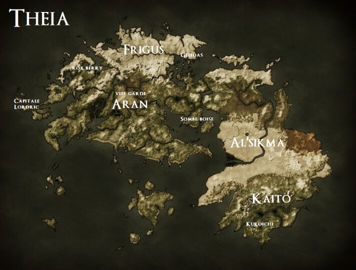 La Carte du Royaume de Theia Cdbi