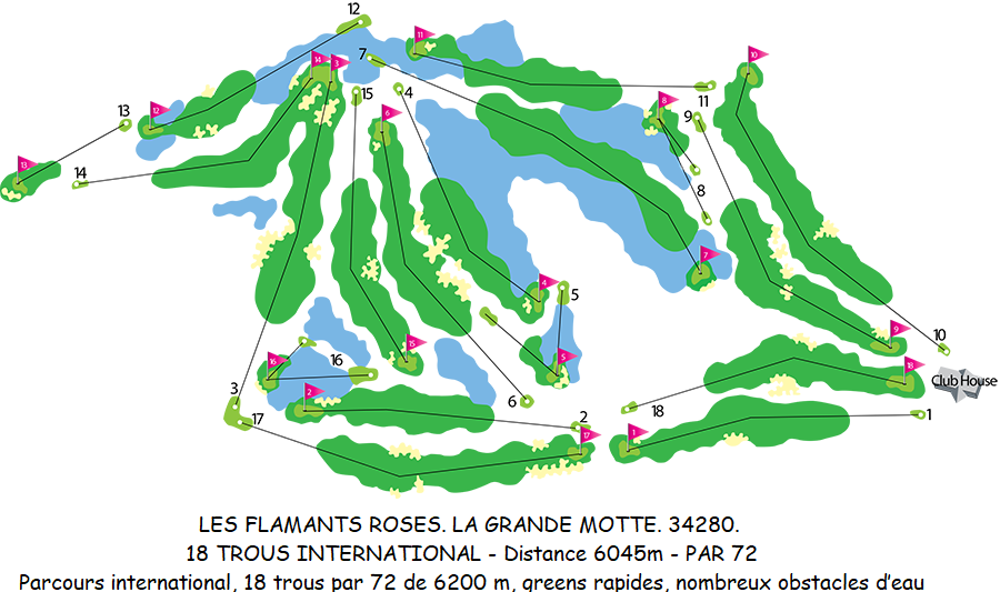 LE GOLF DE LA GRANDE MOTTE. 34280.