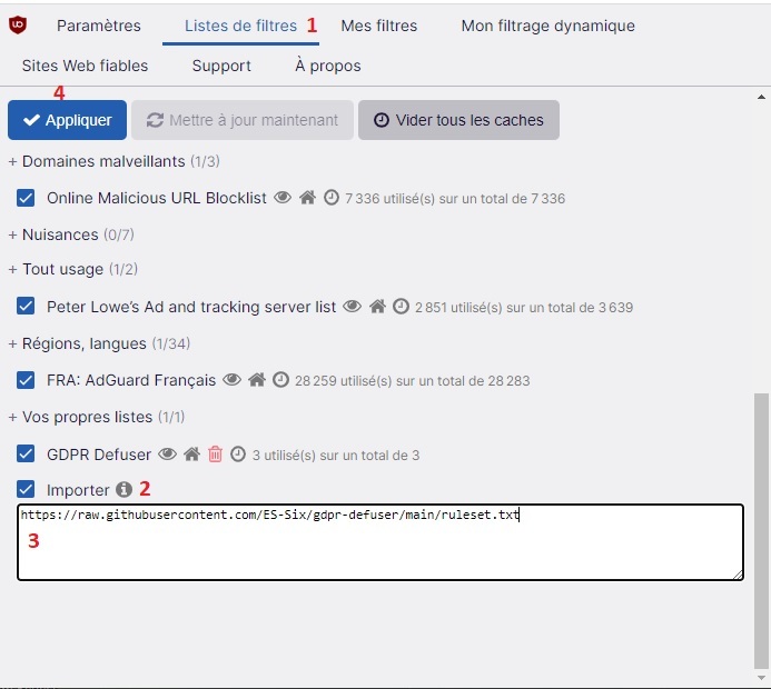 Installation exemple