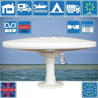 Antenne Omnidirectionnelle TNT DVB-T2 FM DAB Helio Magnet