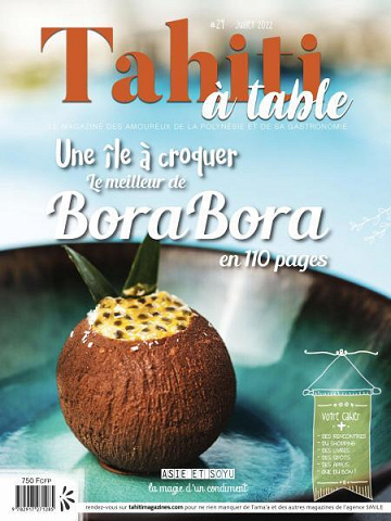 Tahiti à table - Une île a croquer, le meilleur de Bora Bora 2022