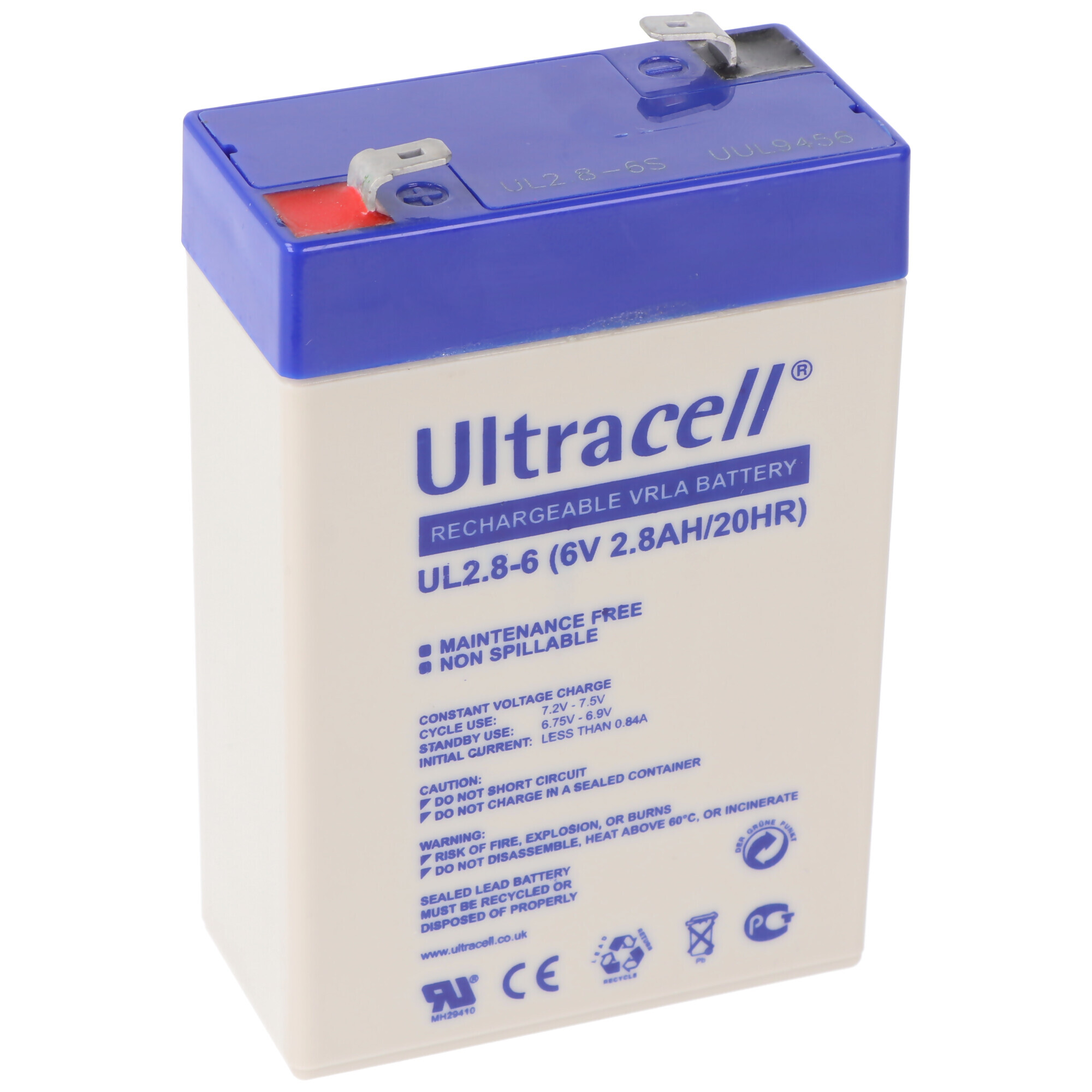 Batterie plomb étanche Ultracell UL2.8-6