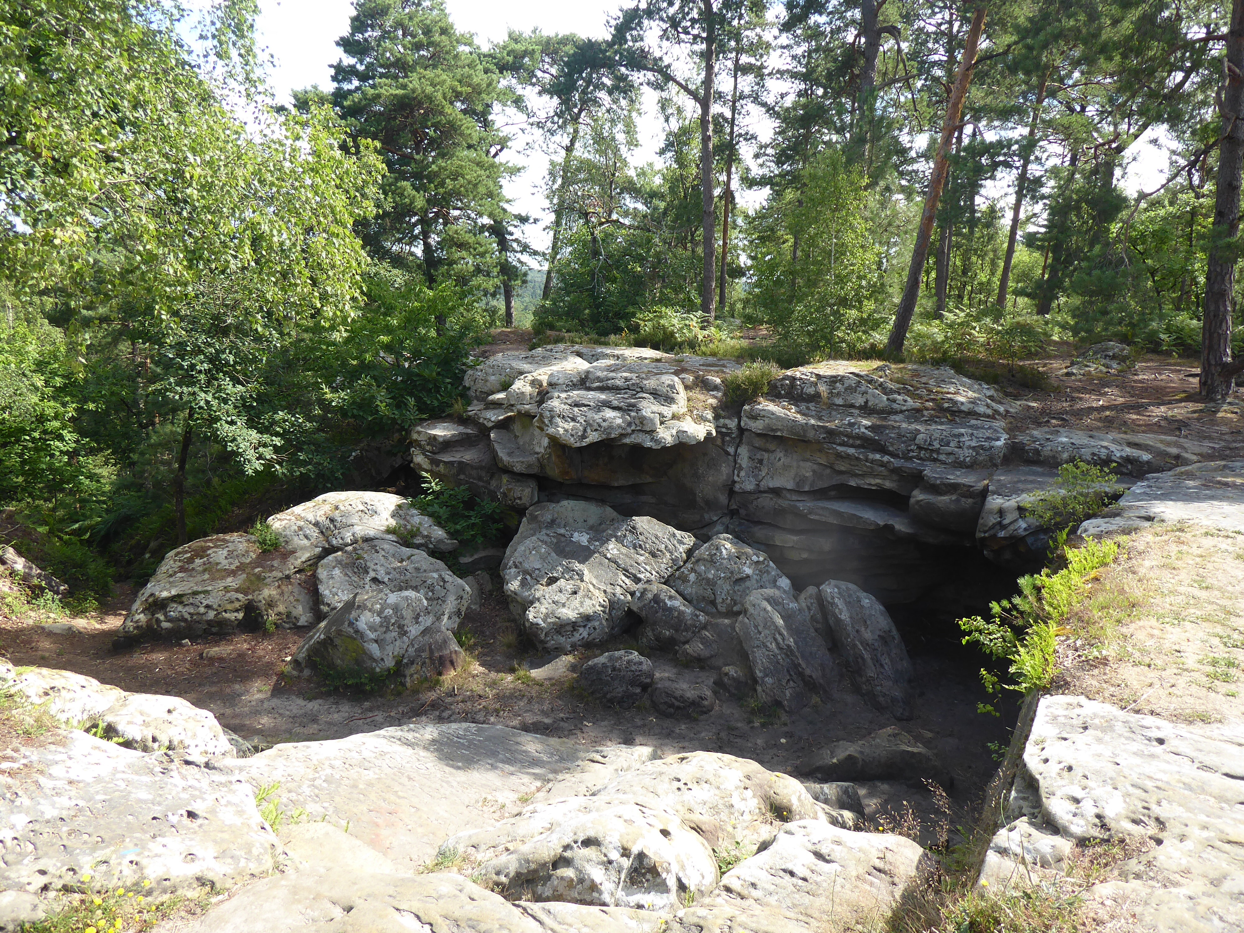 la grotte B&eacute;atrix par le GR11- For&ecirc;t de Fontainebleau