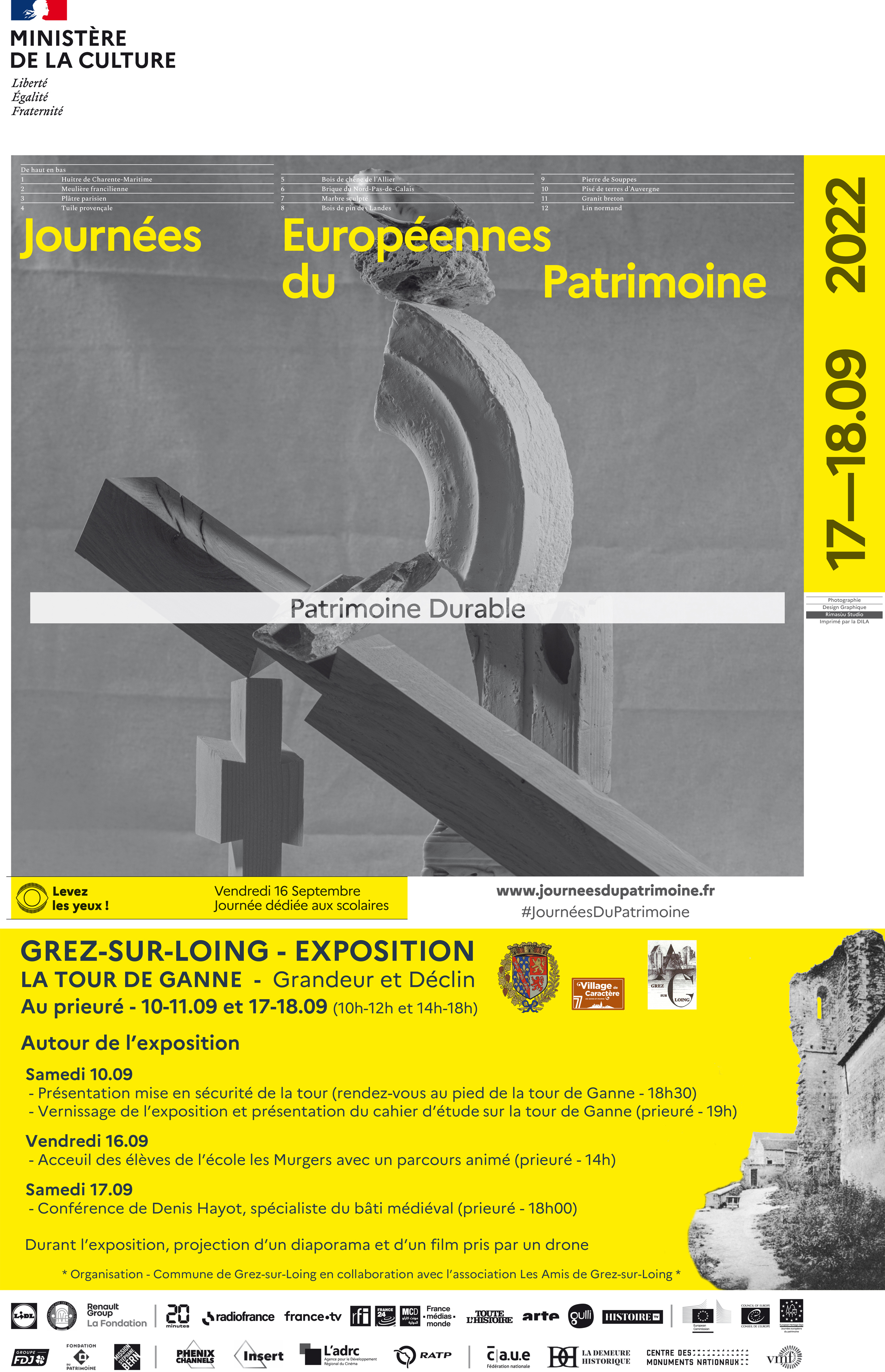 exposition " La tour de Ganne , grandeur et d&eacute;clin"-Grez sur loing