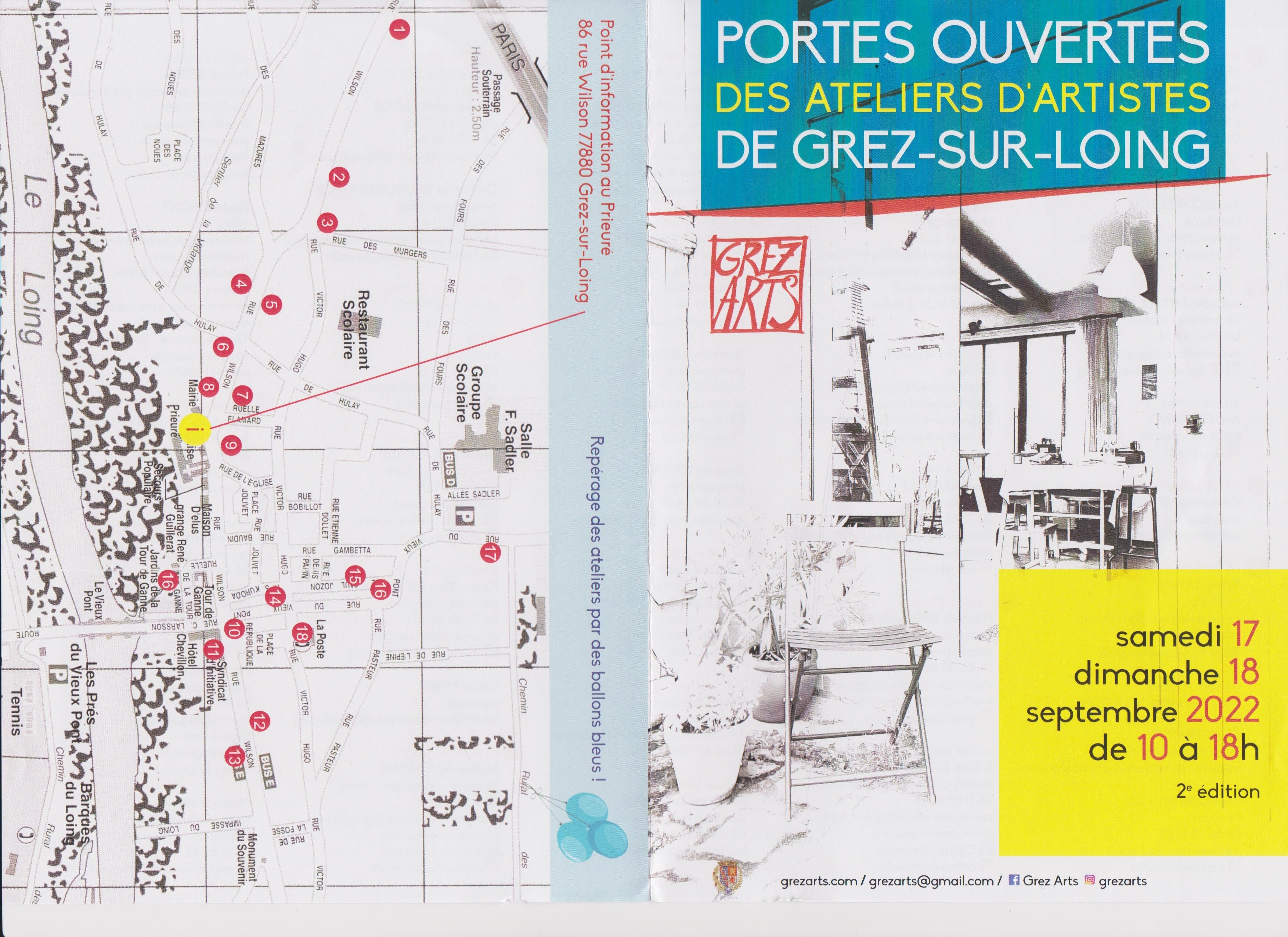 Portes ouvertes des ateliers d'artistes de Grez sur Loing