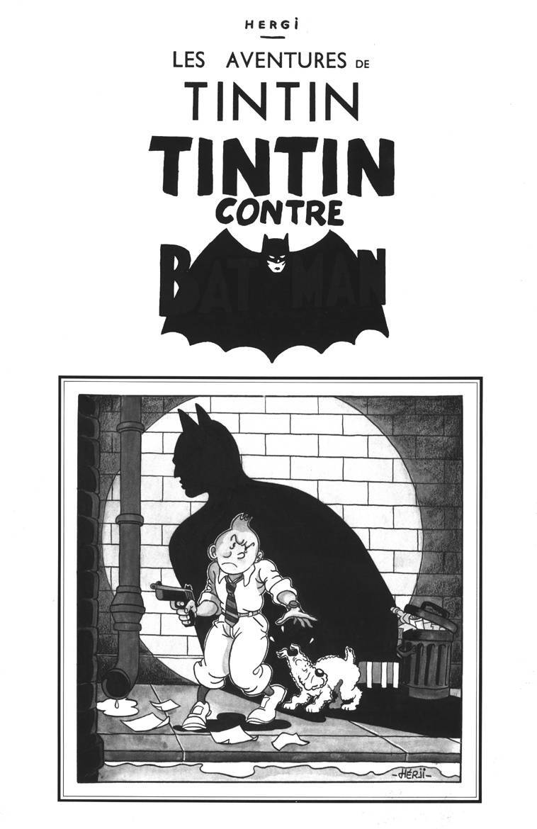 Tintin contre Batman (Tintin - Pastiches, parodies & pirates)