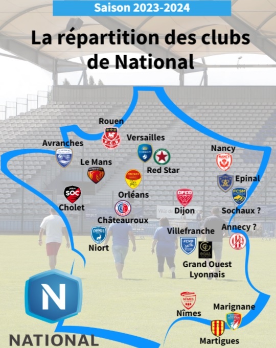 National 1 Saison 2023/2024 - FootballSupps - Forum foot - Actualités  football