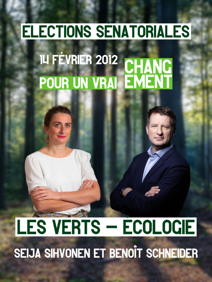 Affiche de campagne Les Verts - Ecologie