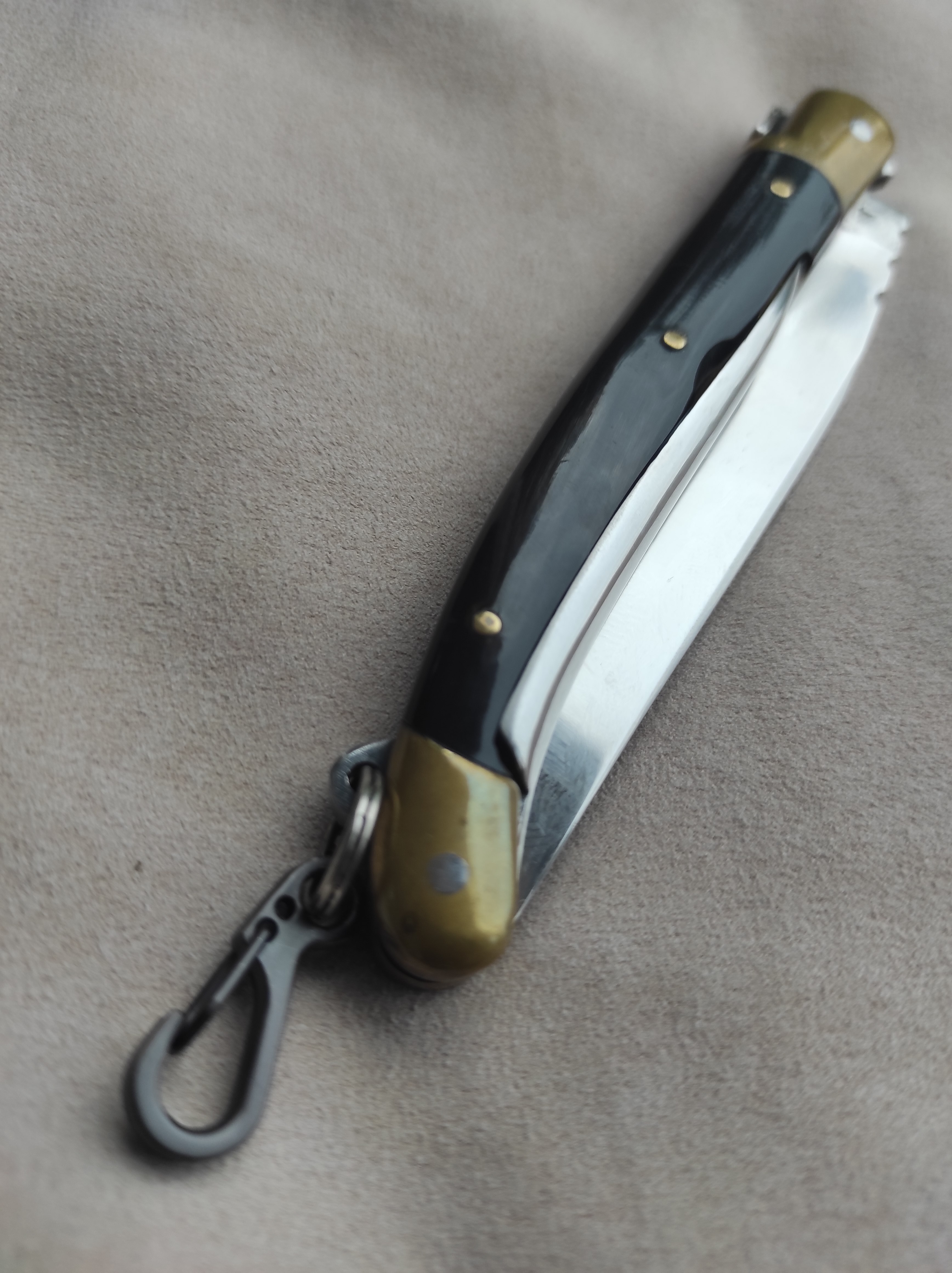 Laguiole Pliant Avec Tire-bouchon Et Poinçon, 12 Cm, Manche En Noyer