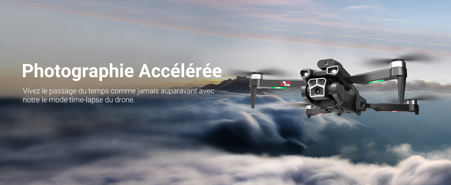 Drone Dragon Touch 4K - 2 Caméras, WiFi, Évitement Obstacles 360°, 2 Batteries