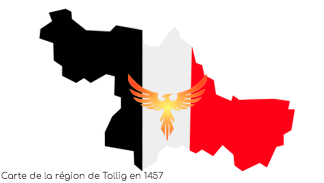 La région de Tollig en 1457