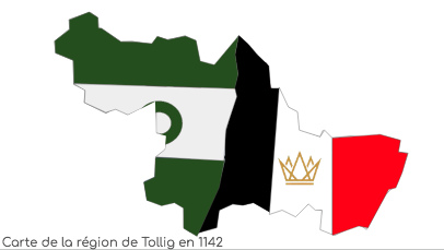 La région de Tollig en 1142