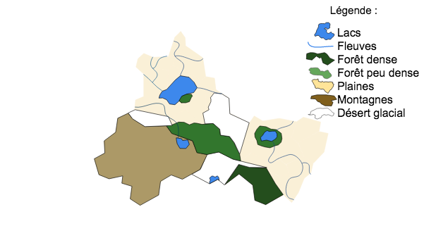 Carte de la RDD légendée