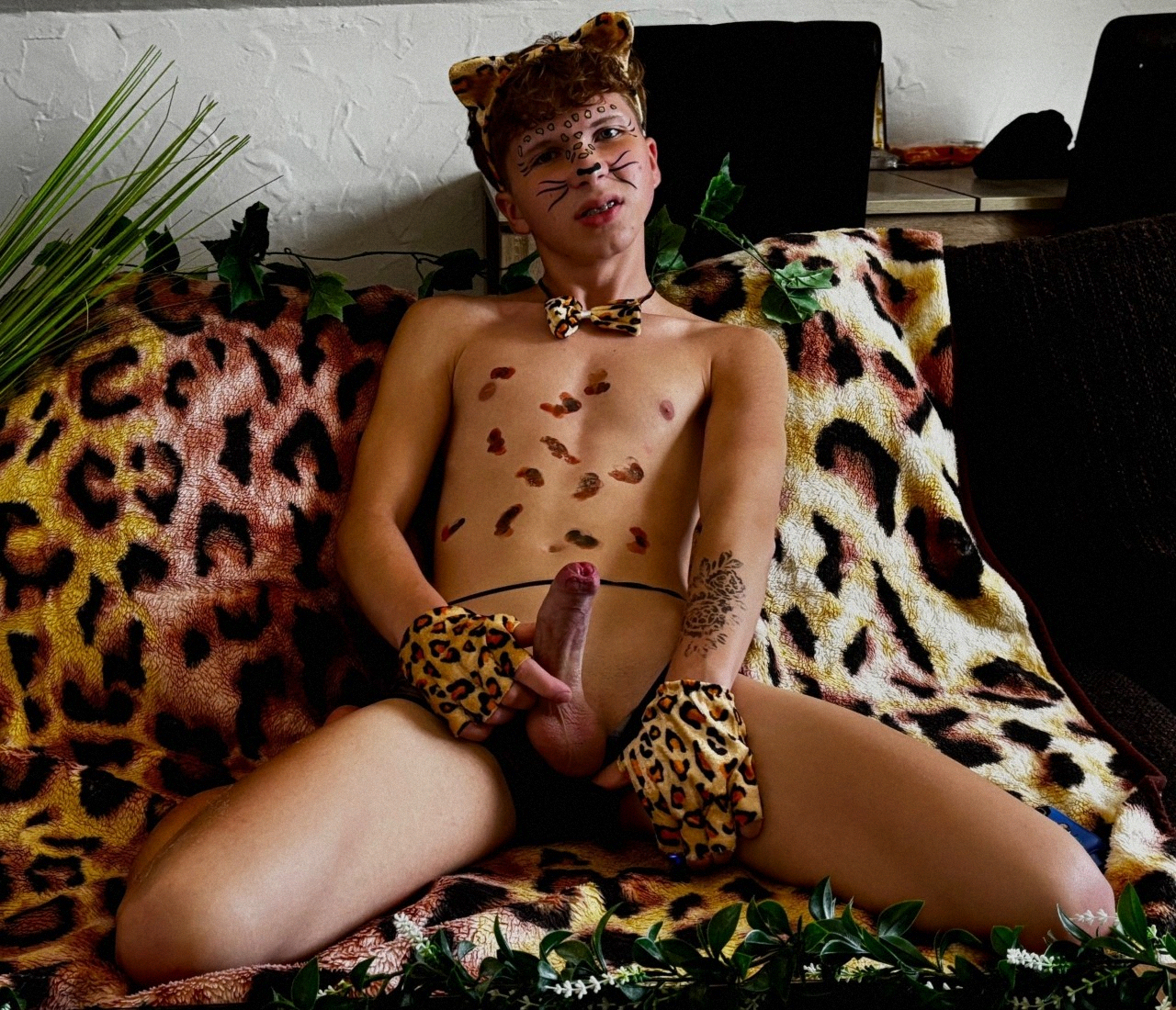 Hidden desire in a dimly lit room