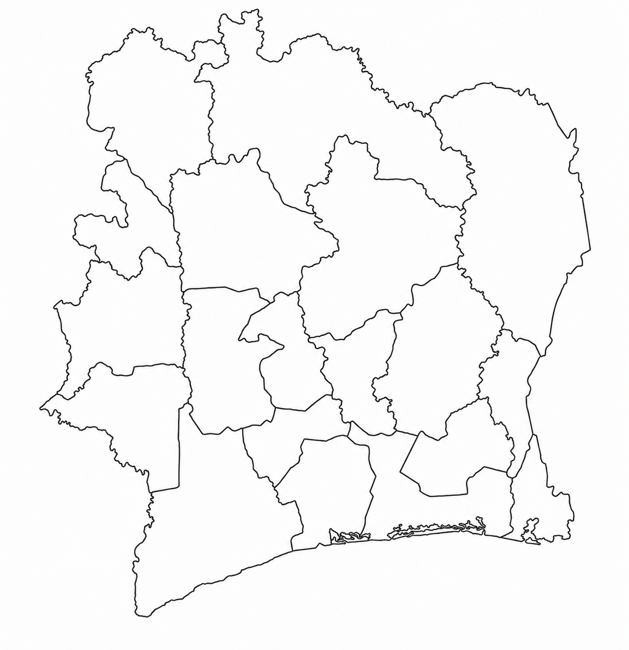 Carte de la zone sans aucun point : aucun téléphone identifié