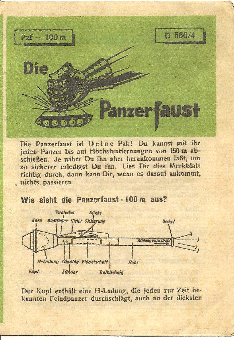 Notice de tir du Panzerfaust 1688595600
